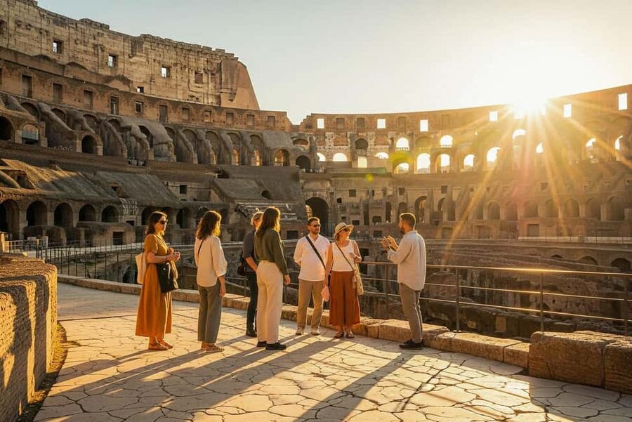 Rome: Colosseum Arena Twilight Tour & Imperial Forum Visit - The guides make the difference