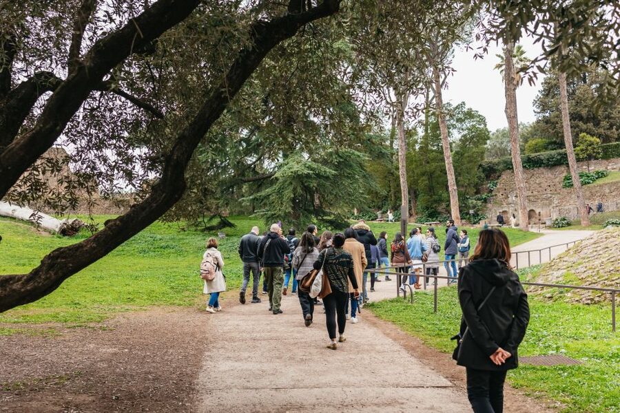 Rome: Colosseum, Palatine Hill & Roman Forum Guided Tour - Walking past the Arch of Constantine
