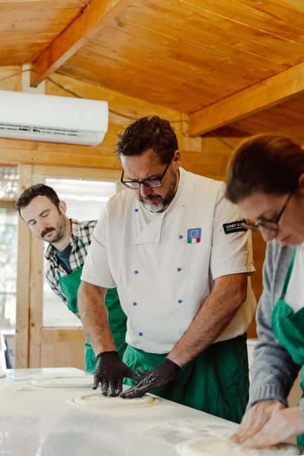 Rome: Combo Pizza and Pasta Cooking Class with Wine - Shaping tagliatelle, fusilli, and farfalle