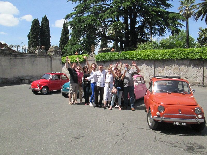 Rome Driving Tour By Vintage Fiat 500 - Along the Tiber and into Trastevere