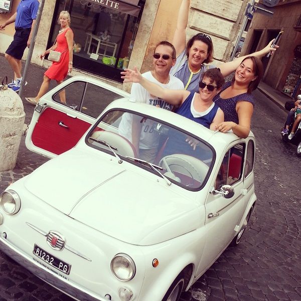Rome Driving Tour By Vintage Fiat 500 - What it feels like to drive a Fiat 500