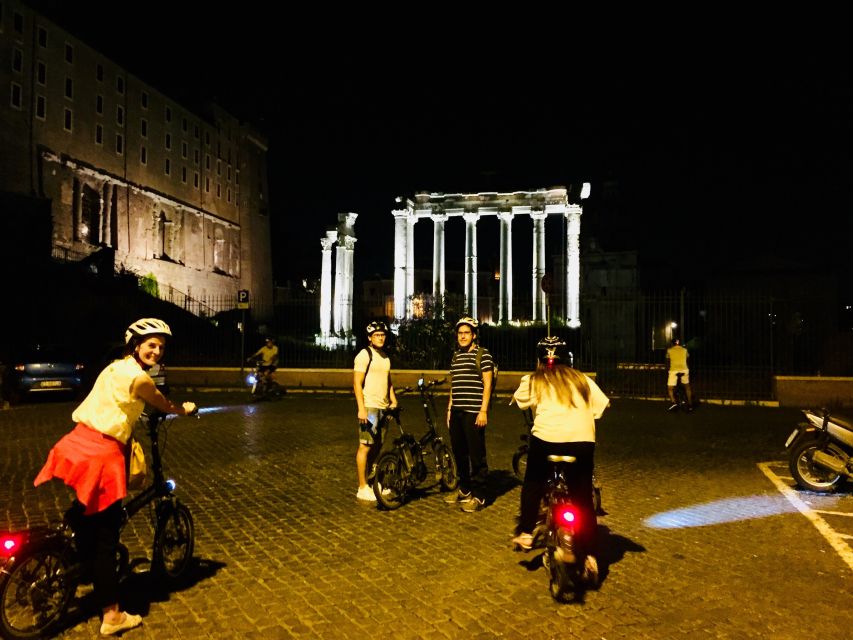 Rome: E-Bike Night Tour with Food and Wine Tasting - Piazza Venezia and the Altar of the Fatherland