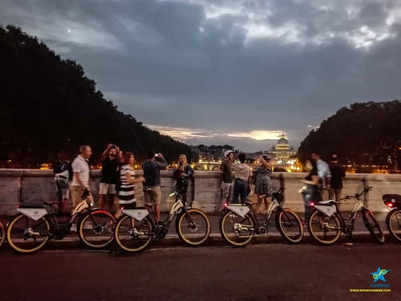 Rome: E-Bike Sunset Tour with Pizza Option - Castel Sant’Angelo at the Tiber