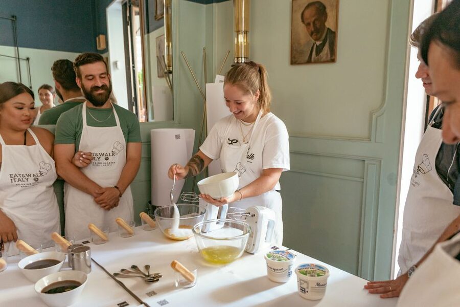 Rome: Fettuccine and Tiramisu Cooking Class with Wine - Rolling and shaping fresh fettuccine