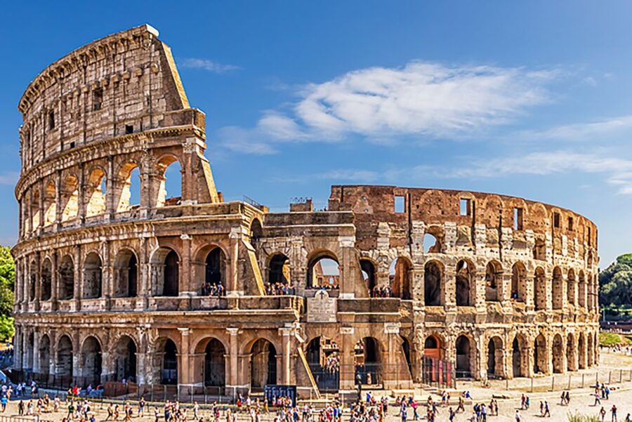 Rome: Guided Tour of Colosseum, Roman Forum & Palatine Hill - Entering the Colosseum with a guide