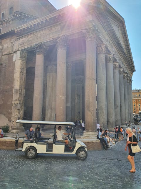 Rome: Highlights Golf Cart Tour with Pizza Snack & Gelato - Piazza Venezia, Trevi Fountain, and the Spanish Steps