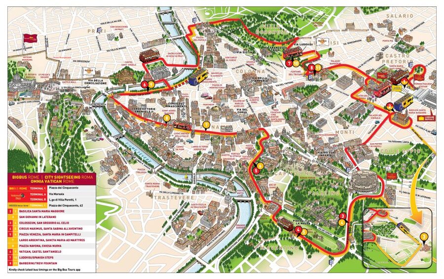 Rome: Hop-On Hop-Off Bus and Optional Cruise Port Transfer - How to use four hours in Rome