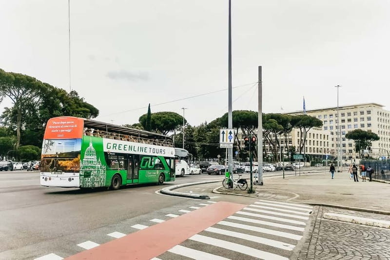Rome:Hop-On Hop-Off Panoramic Open Bus Ticket 3 Circuits x 1 - Orange Route: food and Testaccio