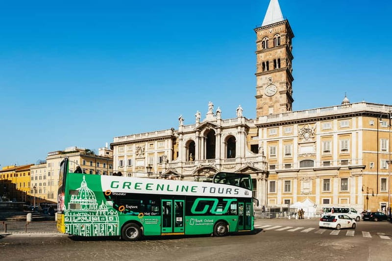 Rome:Hop-On Hop-Off Panoramic Open Bus Ticket 3 Circuits x 1 - Starting at Piazza dei Cinquecento