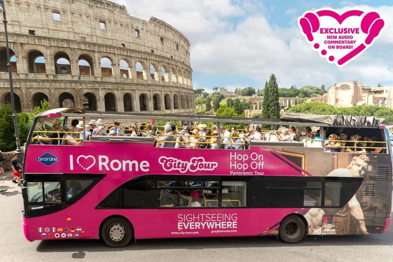 Rome: Hop-on Hop-off Sightseeing Bus Tour with Audioguide - Key points to know before you board
