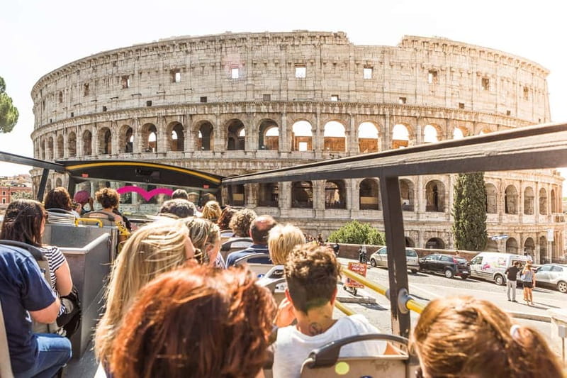 Rome: Hop-on Hop-off Sightseeing Bus Tour with Audioguide - The Colosseum and Circus Maximus