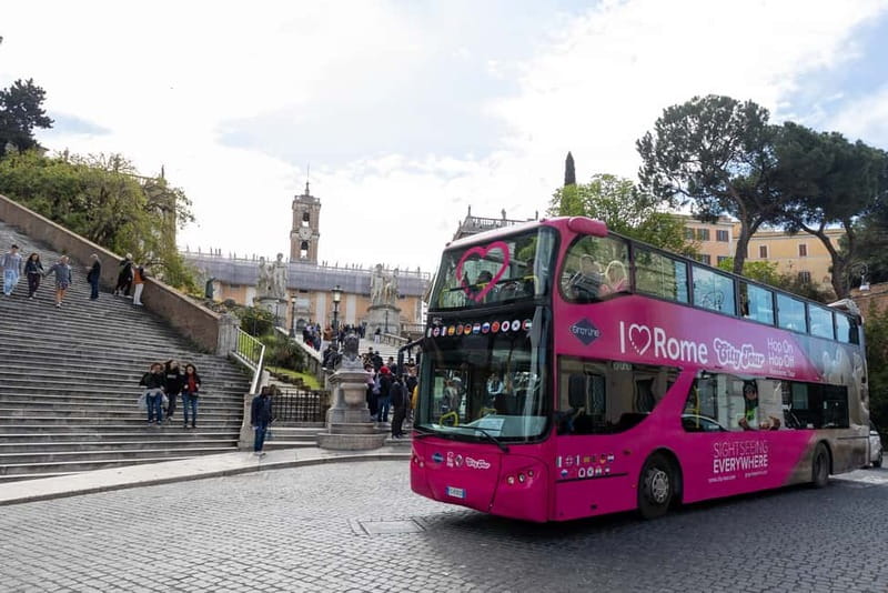 Rome: Hop-on Hop-off Sightseeing Bus Tour with Audioguide - Spanish Steps, shopping streets, and the Trevi area
