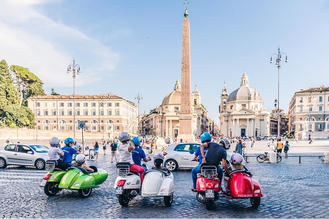 Rome Morning Vespa Sidecar Tour in Rome with Cappuccino - Piazza Navona and the Vatican
