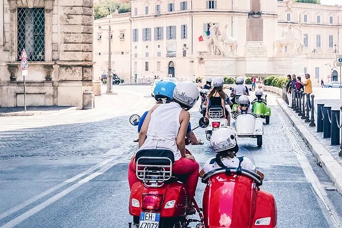 Rome Morning Vespa Sidecar Tour in Rome with Cappuccino - Piazza Venezia, the Colosseum, and Santa Maria Maggiore