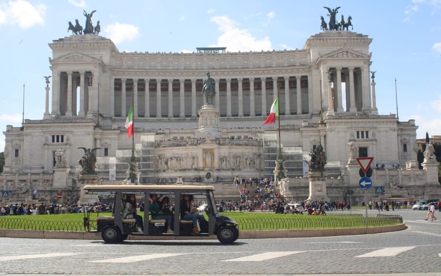Rome: Night Tour of the City by Golf Cart (Private option) - Circus Maximus and the Palatine Hill outlook