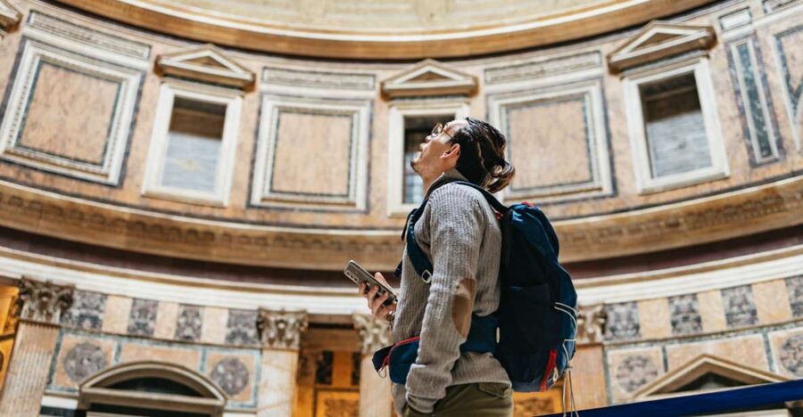 Rome: Pantheon Fast-Track Ticket and Official Audio Guide - Hearing Hadrian describe the imperial building