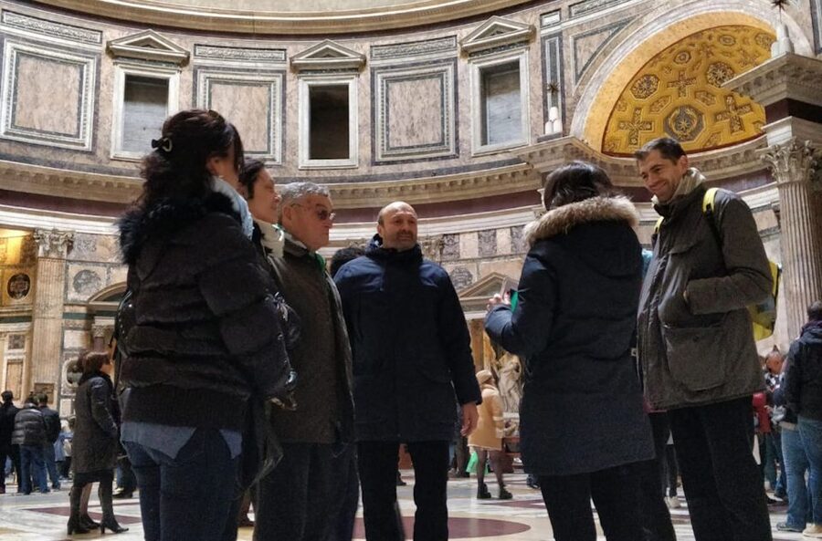 Rome: Pantheon Guided Tour with Skip-the-line Ticket - Ticket pickup, queues, and the meaning of skip-the-line