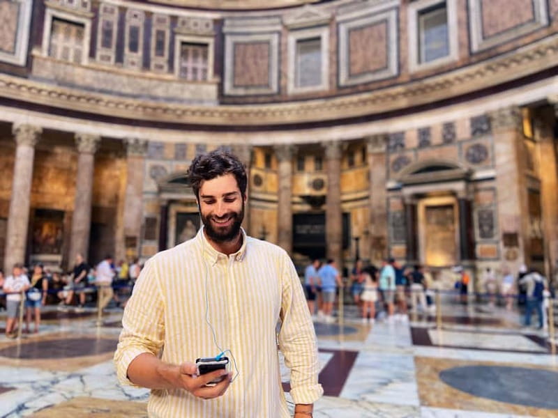 Rome: Pantheon Priority Entry Ticket & Audio Guide App - Key points at a glance