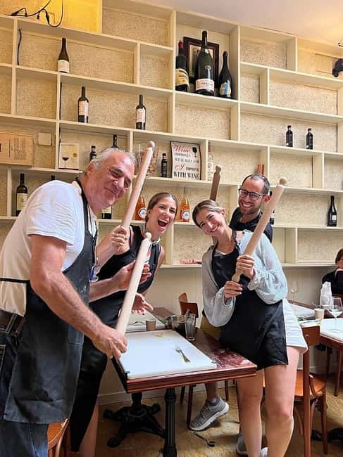 Rome: Pasta Cooking Class with Market Visit and Wine - Making more than spaghetti