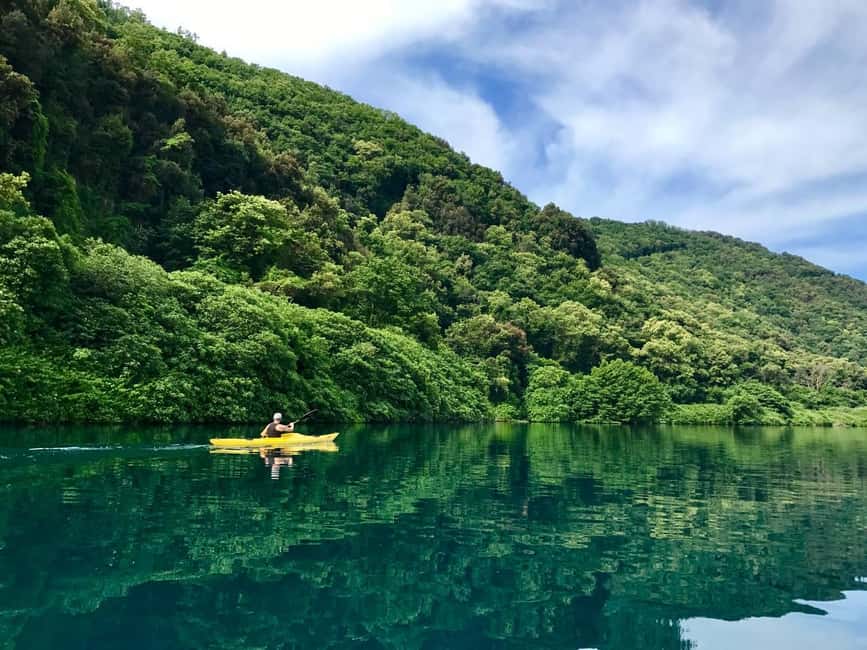 Rome: Popes' Lake, Kayak Tour with Swimming & Roman Pizza - Meeting at Anagnina and reaching the lake