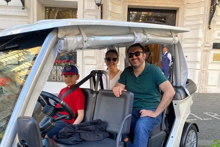 Rome: Private Golf Cart Tour with Artisanal Gelato Tasting - Circus Maximus and the Colosseum