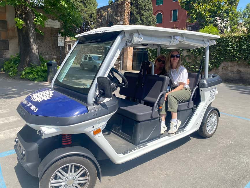 Rome: Private Golf Cart Tour with Artisanal Gelato Tasting - Aventine Hill, the Orange Garden, and the keyhole