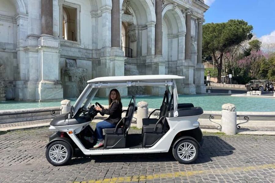 Rome: Private Golf Cart Tour with Artisanal Gelato Tasting - St. Peter’s Basilica and the Vatican area