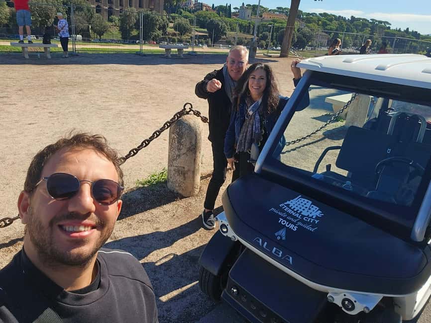 Rome: Private Golf Cart Tour with Artisanal Gelato - Starting at your hotel in central Rome