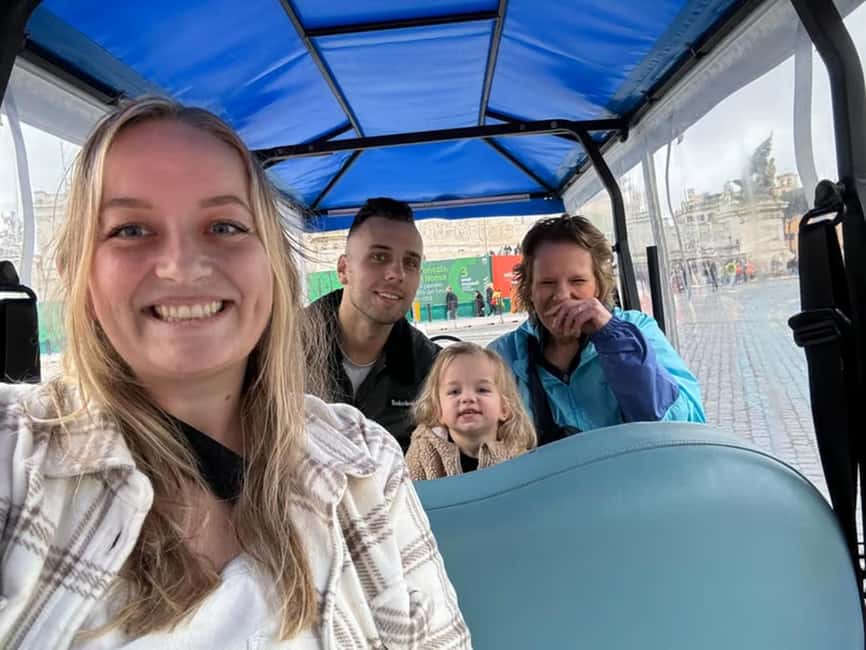 Rome: Private Guided Golf Cart Tour with Gelato or Wine - The Mouth of Truth and Santa Maria Maggiore