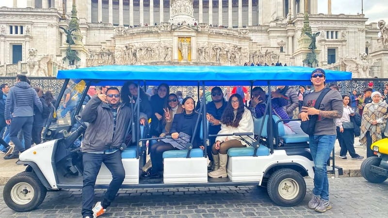 Rome: Private Guided Golf Cart Tour with Gelato or Wine - Local food advice and the included tasting