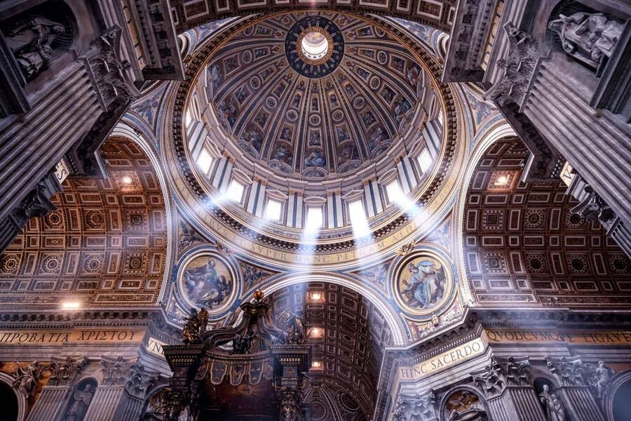 Rome: St. Peter's Basilica Audio Guide with Dome Tickets - Inside St. Peter’s Basilica
