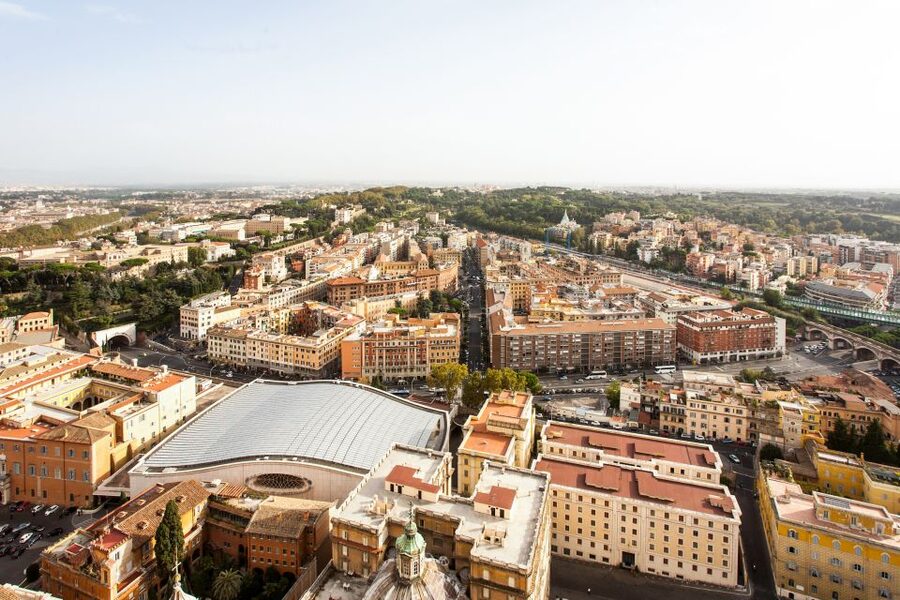 Rome: St. Peter's Basilica & Dome Entry Ticket & Audio Tour - The upper terrace delivers Rome’s big view