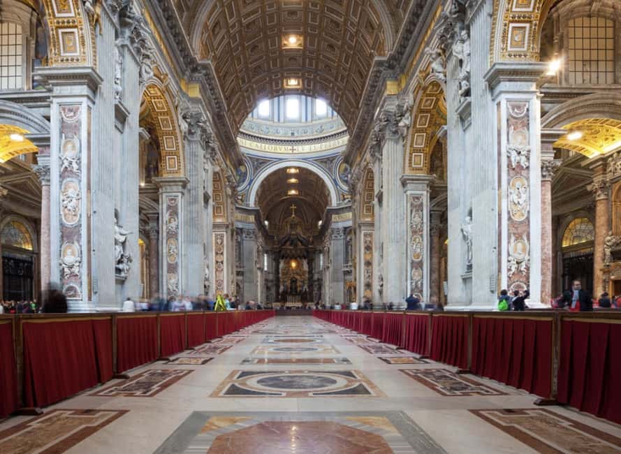 Rome: St. Peter’s Basilica Tour with Vatican Grottoes - Inside St. Peter’s Basilica