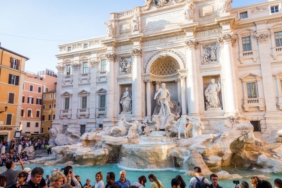 Rome: Trevi Fountain, Spanish Steps & Pantheon Walking Tour - Piazza Navona opens with Rome’s grand Baroque style