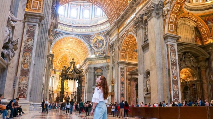 Rome: Vatican Museums and St. Peter’s Tour with Dome Climb - The papal tombs beneath the church