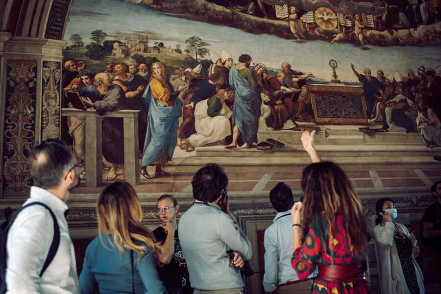 Rome: Vatican & Sistine Chapel Tour + Optional Colosseum - Pinecone Courtyard: a calm opening