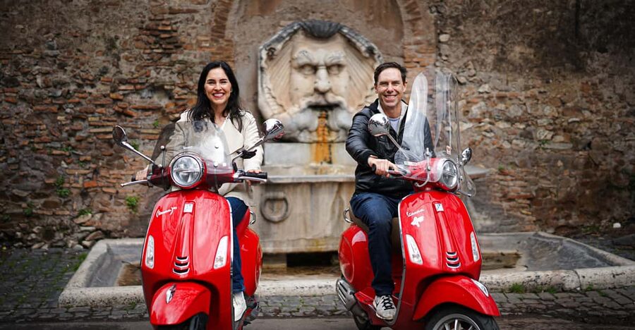 Rome Vespa Tour with Professional Photoshoot - Orange Garden for a city view