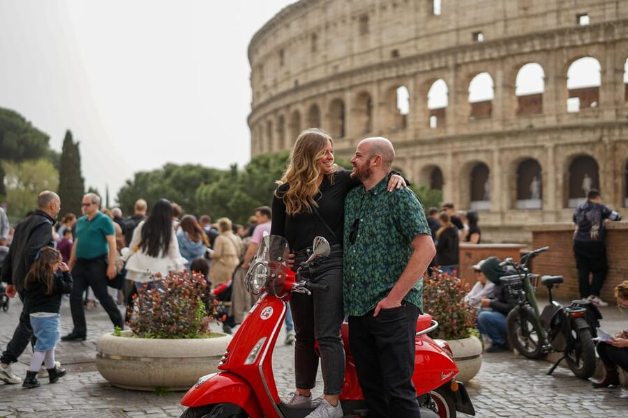 Rome Vespa Tour with Professional Photoshoot - What the 20 photos are worth