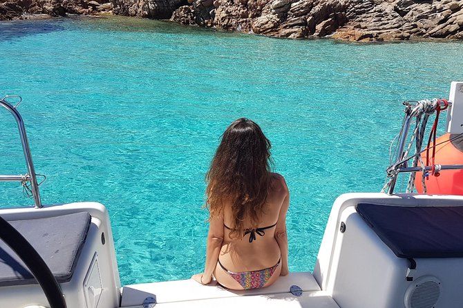 Sailboat tour from PALAU to the Maddalena Archipelago. - Seeing the protected Pink Beach from offshore