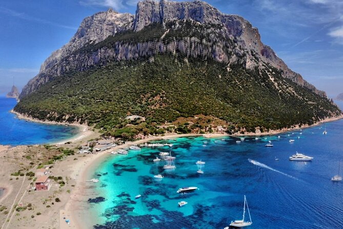 Sailing ship from Porto San Paolo (S.Teodoro-Olbia) to Tavolara, Molara - The crew shapes the day