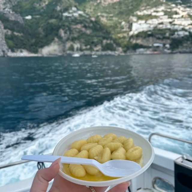 Salerno: Amalfi Coast Cruise with Lunch, Aperitif & Swimming - What the boat is like during six hours at sea