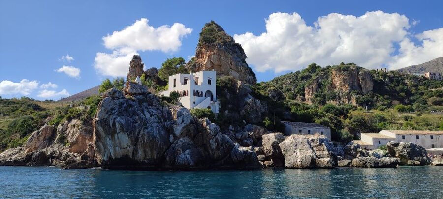 San Vito Lo Capo: Boat Trip with 3 Swimming Stops and Snacks - Leaving San Vito Lo Capo at Via Faro