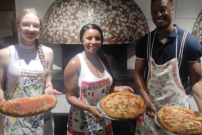 Semi-Private Pizza Making Experience in Naples with Drink - Stretching, Topping, and Loading the Oven