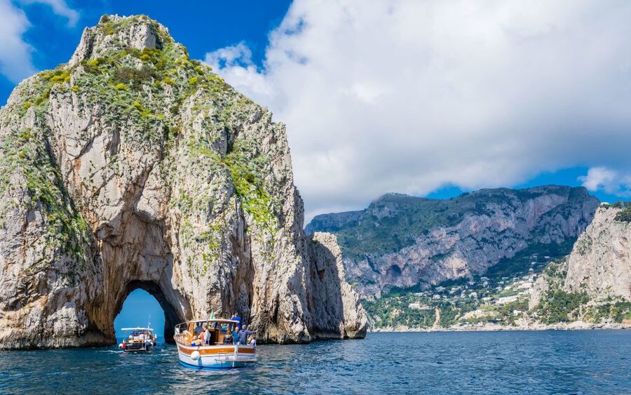 Sorrento: Capri and Blue Grotto Boat Cruise with Drinks - Snacks, drinks, and the small-boat atmosphere