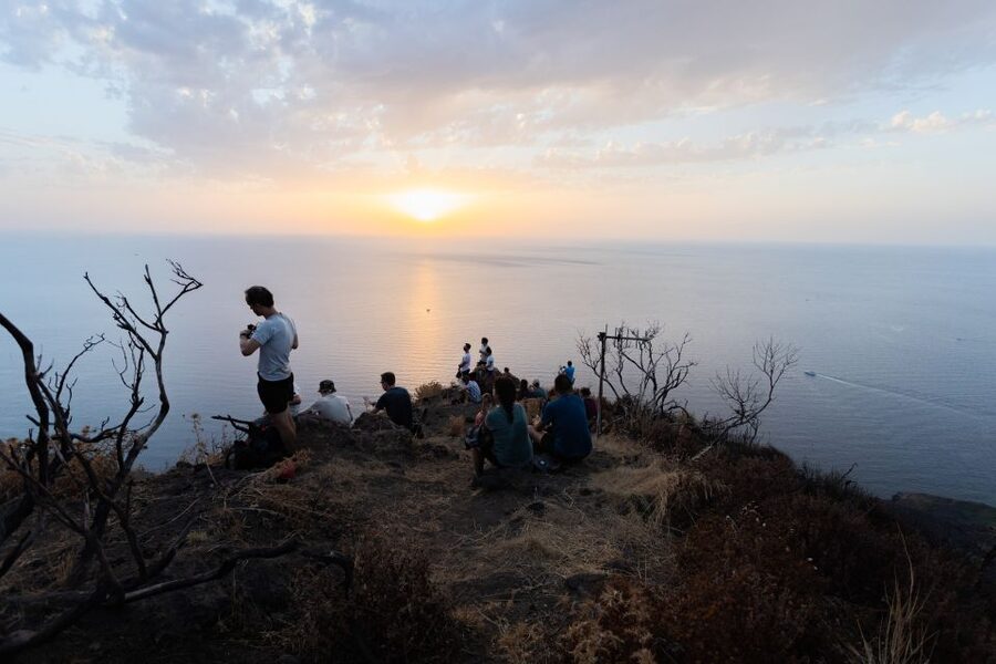 Stromboli: Sunset Trekking at Sciara del Fuoco - The first climb through Stromboli’s lower slopes