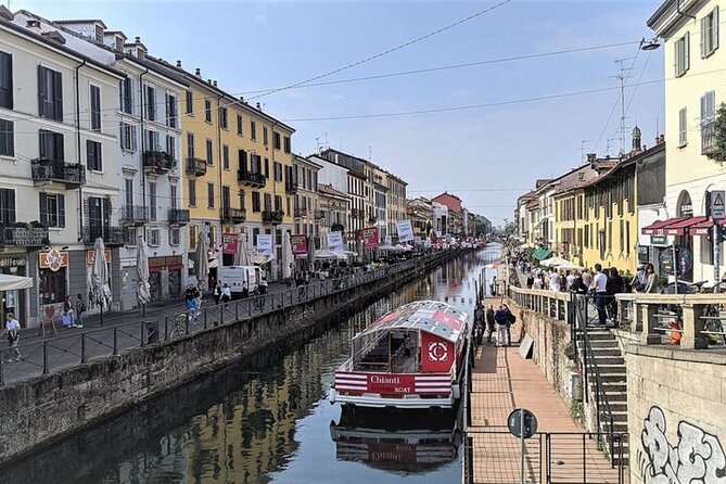 Sunset Navigli Boat Tour in Milan with Optional Aperitivo - The Baroque church beside Naviglio Grande