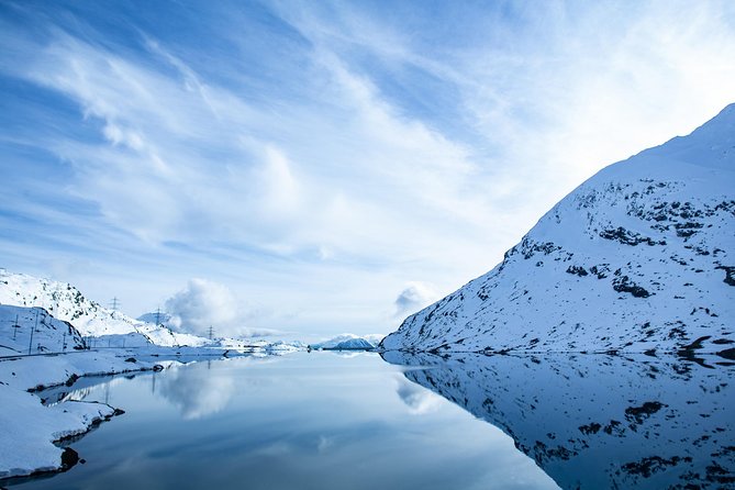 Swiss Alps Bernina Red Train and St.Moritz Tour from Milan - The high point at Ospizio Bernina