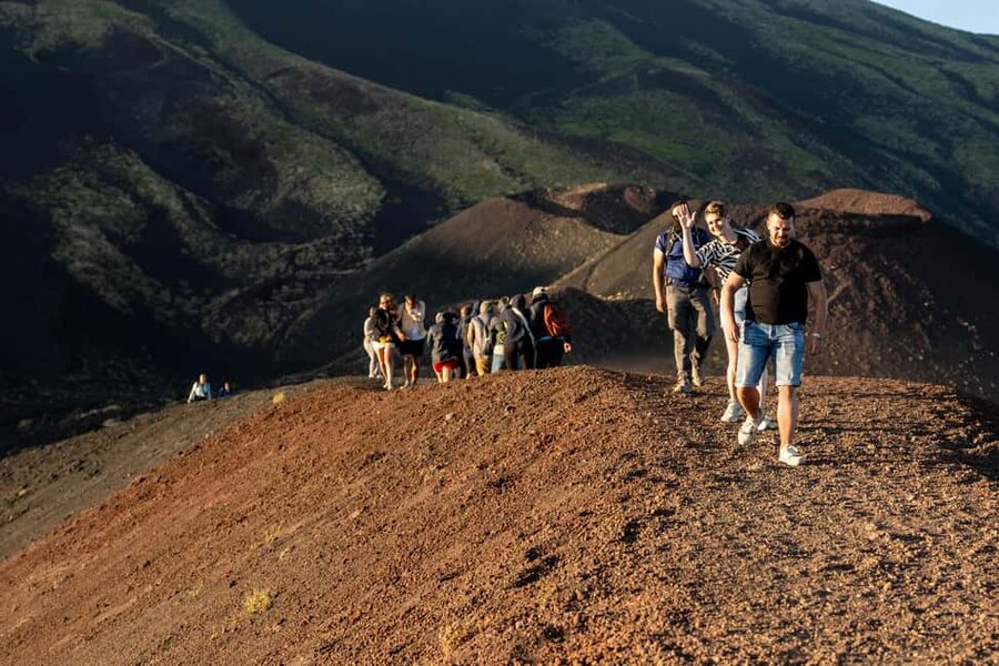 Taormina: Mount Etna Sunset Tour with Cave Visit and Tasting - The local tasting stop: honey, wine, and Sicilian flavors
