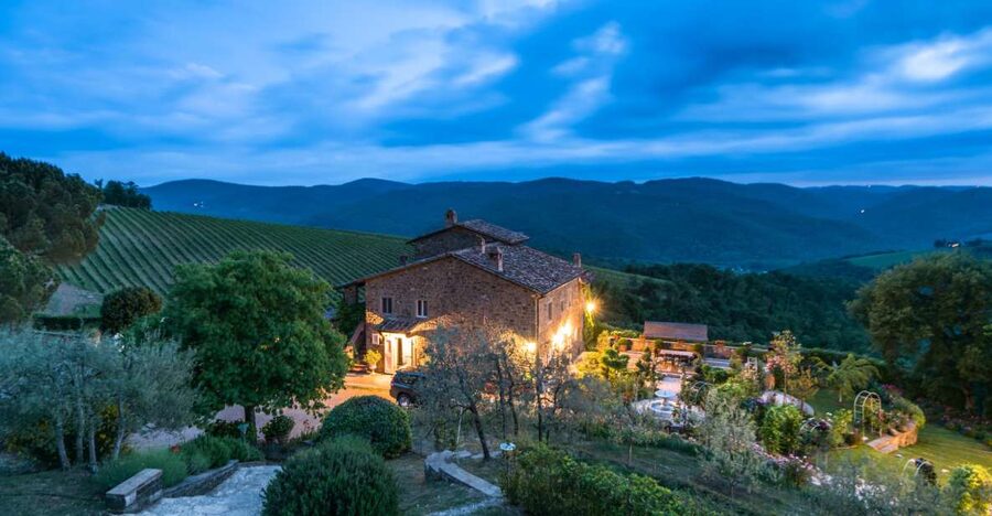 Total Immersion Wine Tour in Chianti - Arriving above the Chianti hills