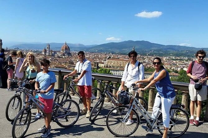 Tuscany Bike Tour with Wine, Oil and Food in the Florentine Hills - San Miniato al Monte and Florence from above